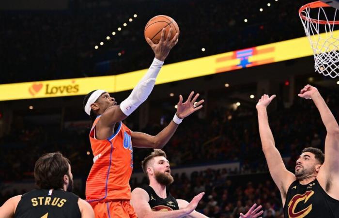 NBA: The Oklahoma City Thunder and Shai Gilgeous-Alexander hit hard against the Cleveland Cavaliers (134-114)