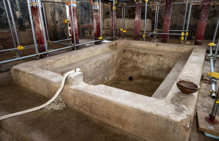 Discovery of a thermal complex in a villa in Pompeii