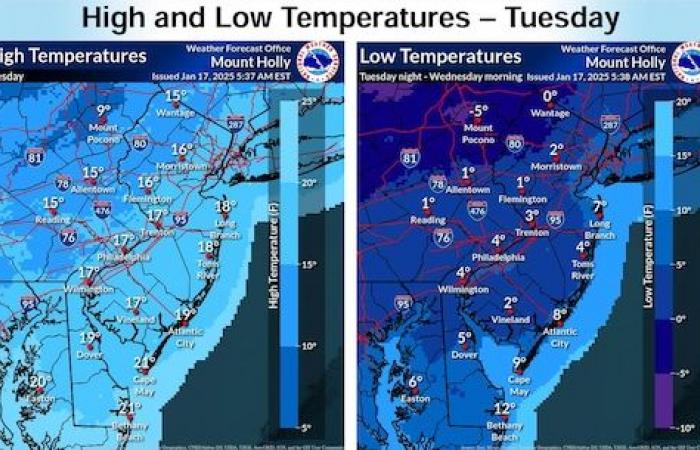 N.J. weather: Up to 6 inches of snow in forecast for weekend winter storm