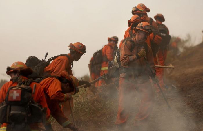 Los Angeles fires: Inmates reinforce firefighters