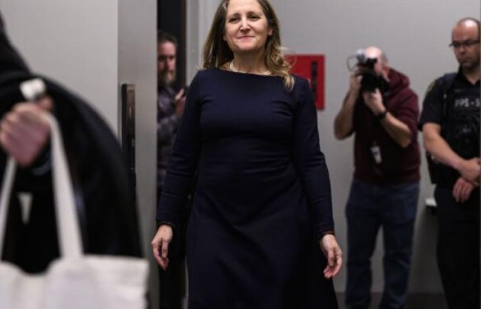 Chrystia Freeland launches “to defend Canada”