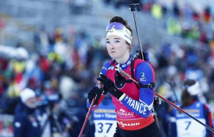 Lou Jeanmonnot resting for the Ruhpolding women's relay on Saturday