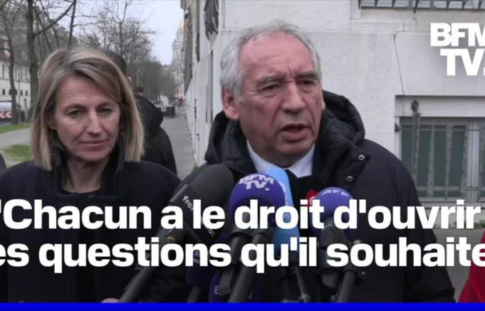 Prime Minister François Bayrou speaks after his meeting with social partners