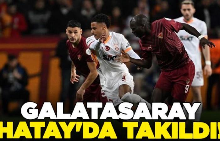 Galatasaray got stuck with Hatayspor in the Super League – Sports