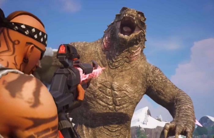 Where to find Godzilla in Fortnite?