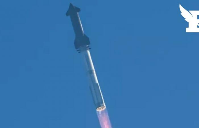 SpaceX manages to catch up with the first stage of its Starship megarocket for the second time during the 7th test flight