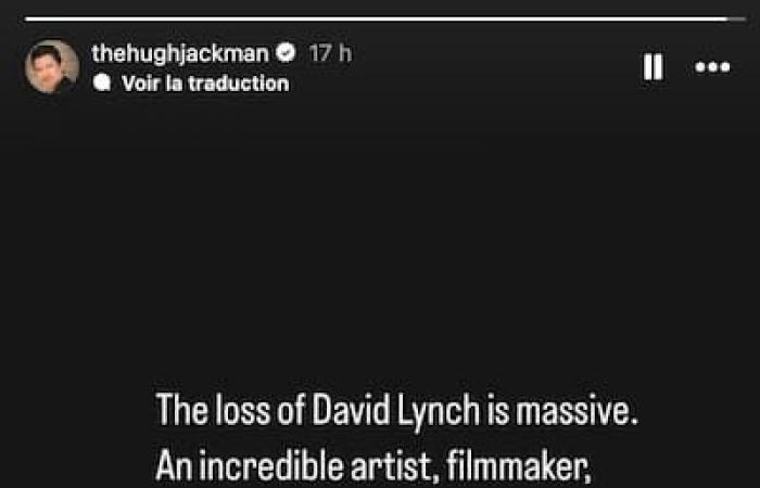 Naomi Watts, Marion Cotillard, Hugh Jackman, Isabella Rossellini, Moby: celebrities react to the death of the great filmmaker David Lynch