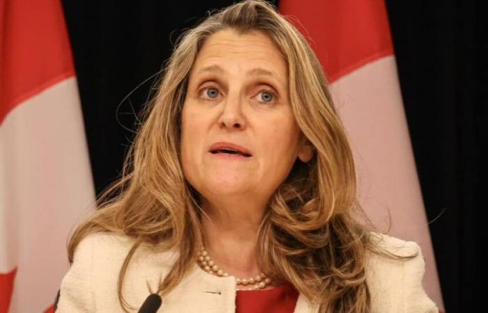 Chrystia Freeland enters the race for leadership of the Liberal Party and one element is attracting attention