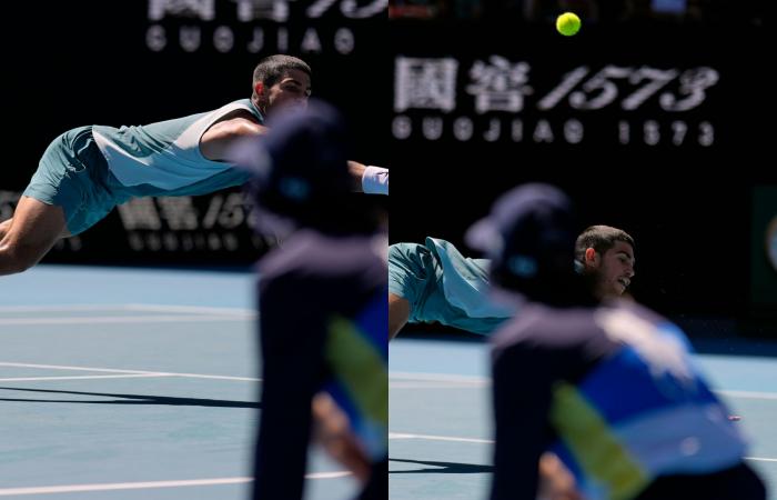 Carlos Alcaraz makes his big debut at the Rod Laver Arena and repeats his presence in the round of 16 in Australia