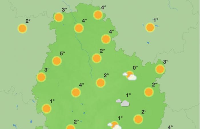 Weather in Côte-d’Or – Cold and sunny weekend under clear skies