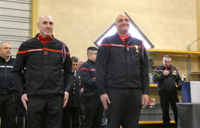 Medals, diplomas and letters of congratulations for these firefighters from Eure