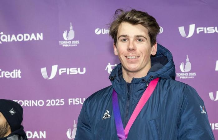 Jonas Skabar takes bronze in the Super-G