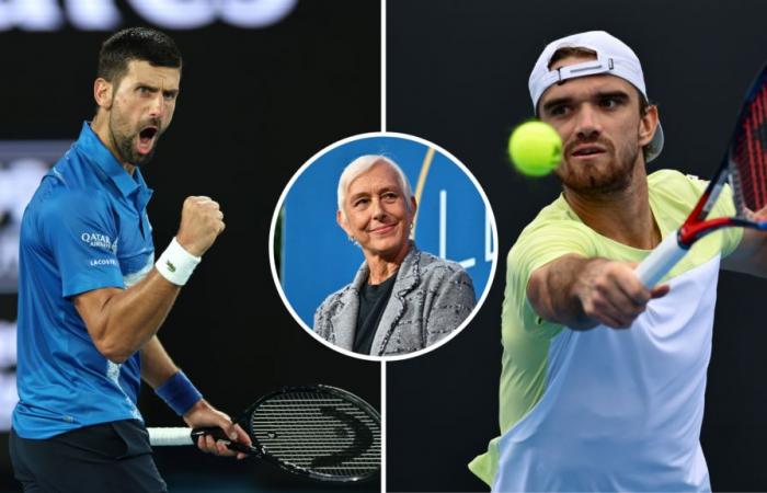 Martina Navratilova has warning for Novak Djokovic ahead of his match against Tomas Machac at the Australian Open