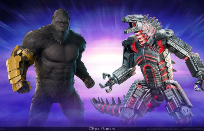 Godzilla and Kong arrive in the Fortnite battle!