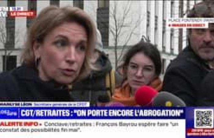 Prime Minister François Bayrou speaks after his meeting with social partners