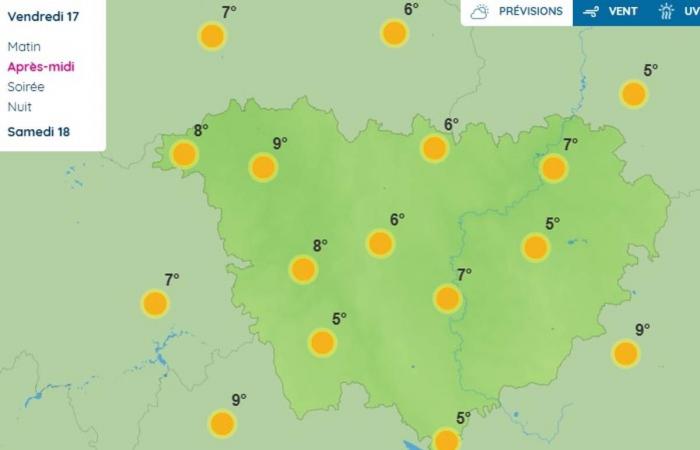 Here is the weather forecast for this Friday in Haute-Loire