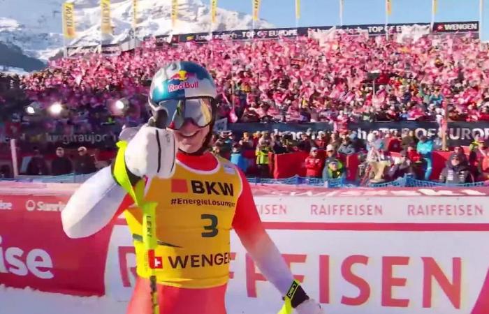 Alpine skiing: Bernese Franjo von Allmen scores a first victory in the Super-G in Wengen – RTS.ch