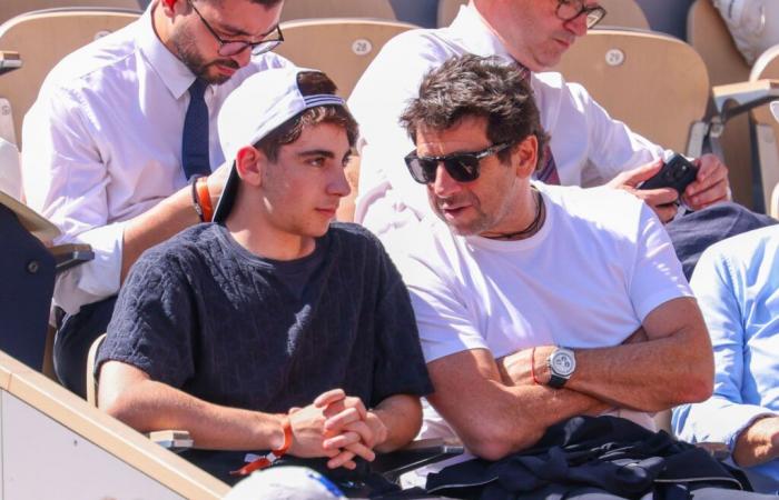 when Patrick Bruel's son tried to save items from their Los Angeles home