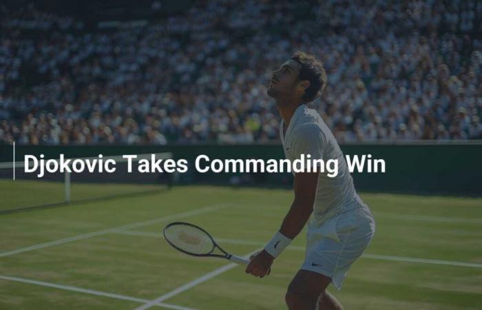 Djokovic Wins with Authority – footboom1.com