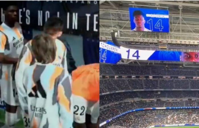 Loud whistles at the Santiago Bernabeu when Tchouameni’s name was announced