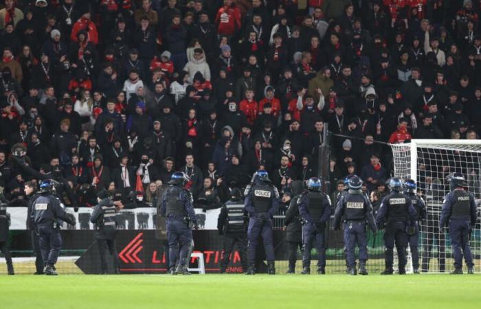 big tension between Rennes players and supporters at the end of the match