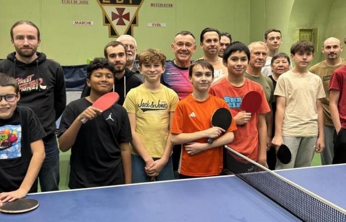 Lanester. What is the mid-season report for table tennis?