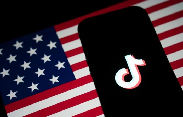 TikTok a few hours before its disappearance in the United States