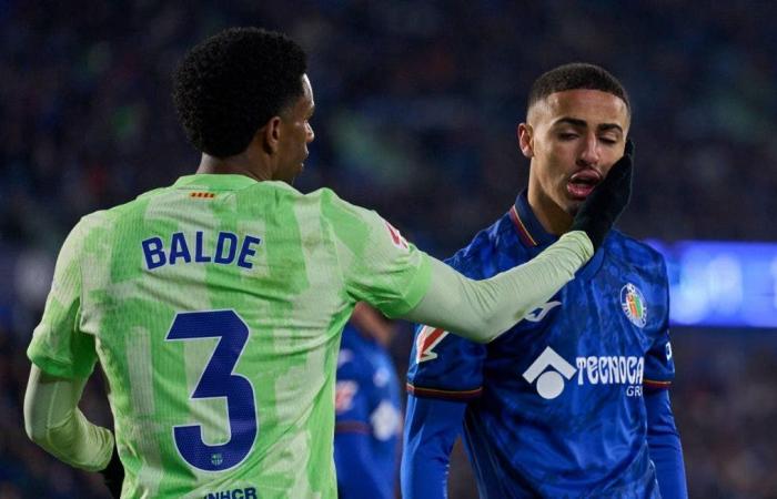 A Moroccan player creates controversy in the Getafe vs. Barcelona match (video)