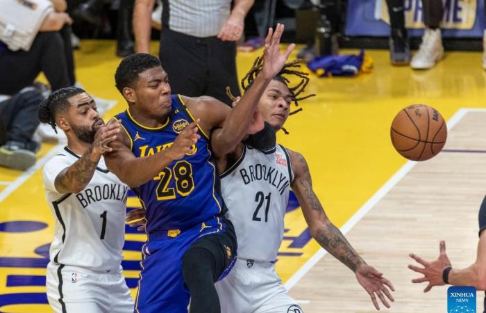 Los Angeles Lakers vs. Brooklyn Nets-Xinhua