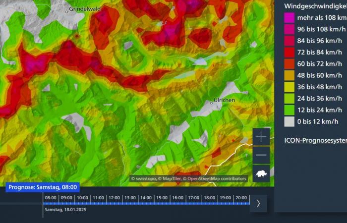 Arrival at Lauberhorn: Long waiting time due to wind