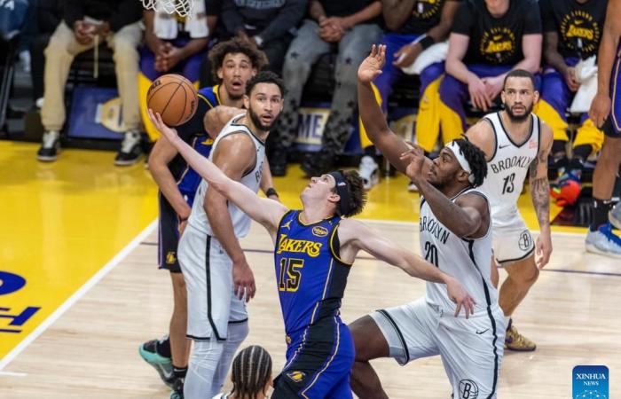 Los Angeles Lakers vs. Brooklyn Nets-Xinhua