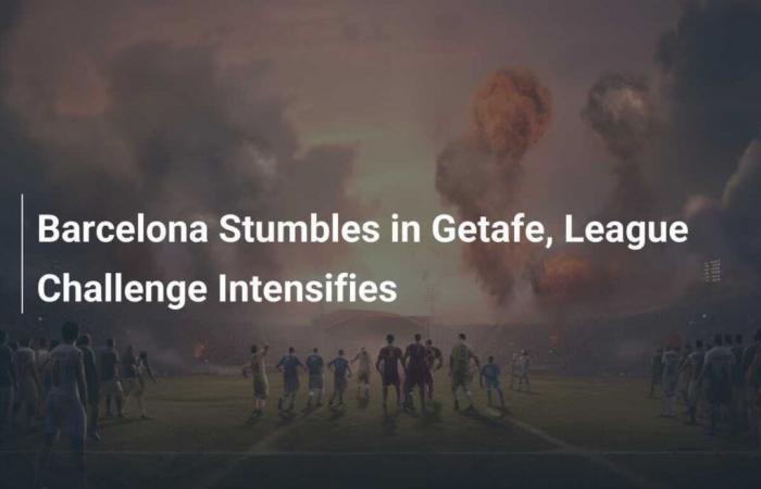 Barcelona stumble at Getafe, La Liga challenge intensifies