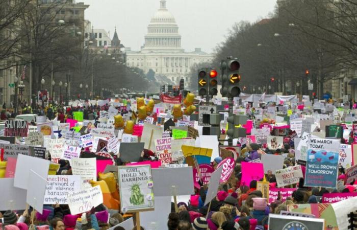 United States: demonstration in Washington against Donald Trump