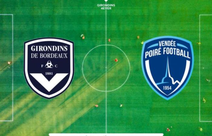 [J16] The Girondins host Vendée Poirée Football with the aim of not reproducing the same match as against Locminé (stats, players to follow, words from the coach, etc.)