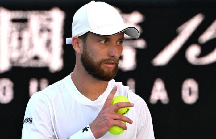 Moutet felt unwell before his match against Tien at the Australian Open