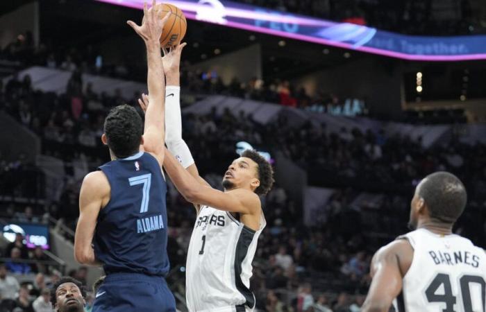 one week before the matches in Paris, the Spurs collapse against the Grizzlies