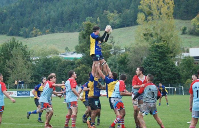 Rugby: resumption of matches for the seniors of the Rugby Club Mende Lozère against the first in the championship