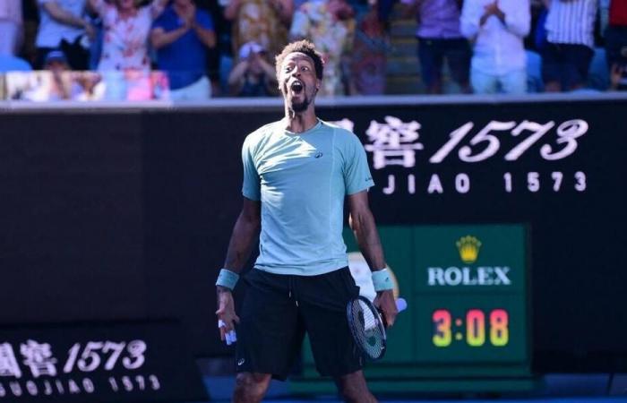 Australian Open. Feat of Gaël Monfils, winner of Taylor Fritz and qualified for the round of 16