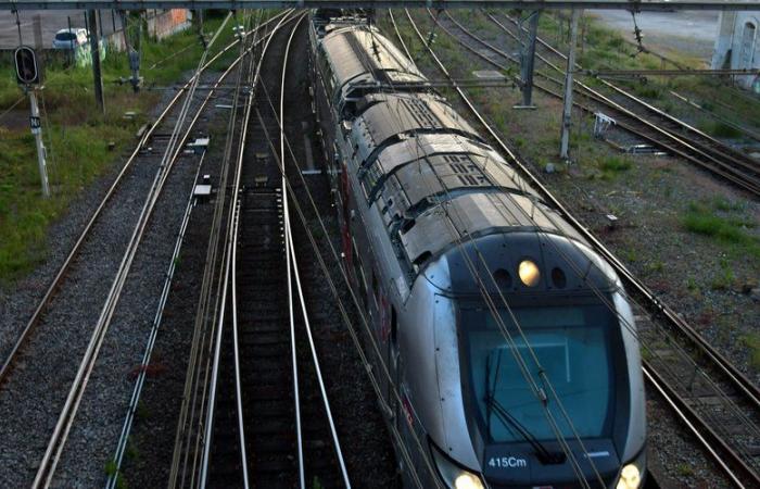 Surprised by the departure of the TGV during his cigarette break, he remains attached to the train traveling at 282 km/h