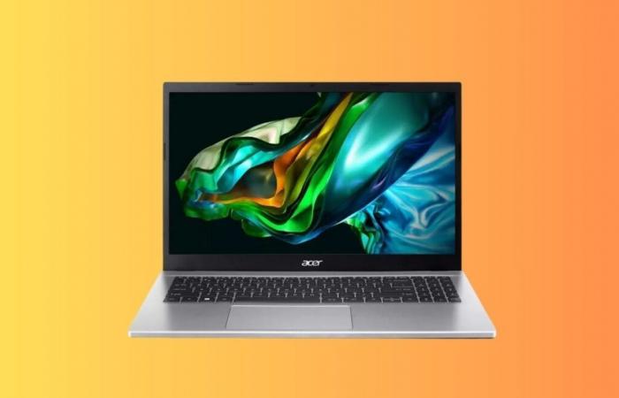 Auchan cuts the price of this very efficient Acer Aspire Laptop PC