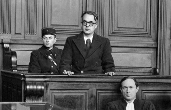 on January 19, 1945, Robert Brasillach was sentenced to death