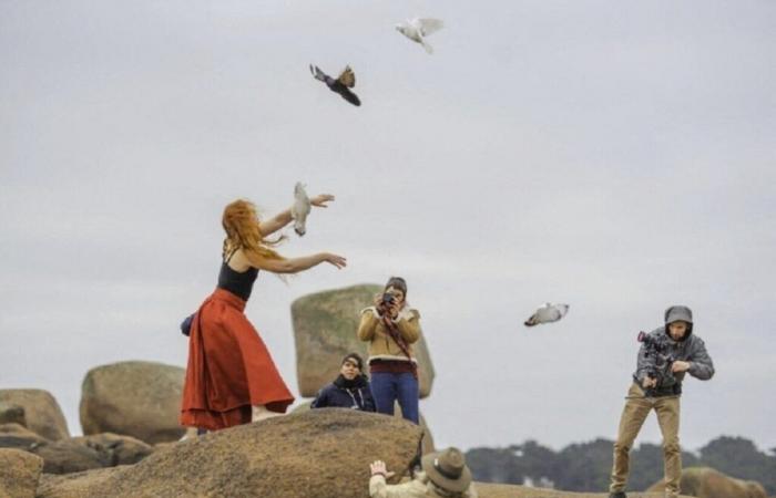 The Pink Granite Coast as the setting for this film in preview at Perros-Guirec