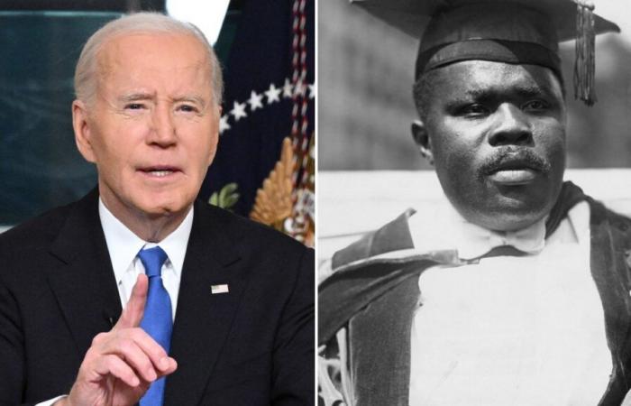 Biden pardons Black nationalist Marcus Garvey, 4 others on last day in office