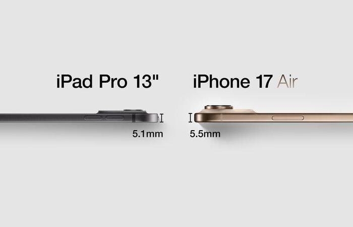 Here’s a good look at how thin the iPhone 17 Air is