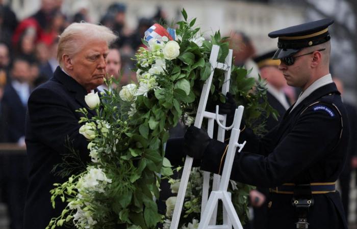 WATCH: Trump lays wreath at Arlington National Cemetery’s Tomb of the Unknown Soldier