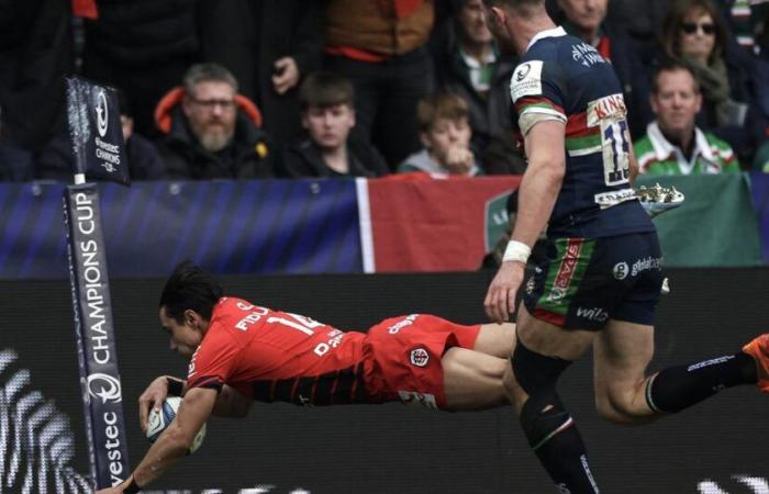 in video, the demonstration of Toulouse against Leicester