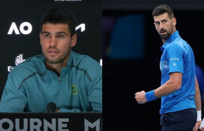 Tennis. Australian Open – Carlos Alcaraz: “Facing Djokovic, it thrills me”