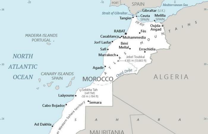 CIA publishes map of Morocco with the Sahara