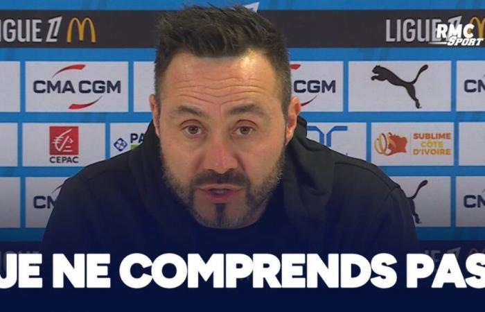 OM 1-1 Strasbourg: “Refereeing? I don't understand”, De Zerbi acerbic – RMC Sport