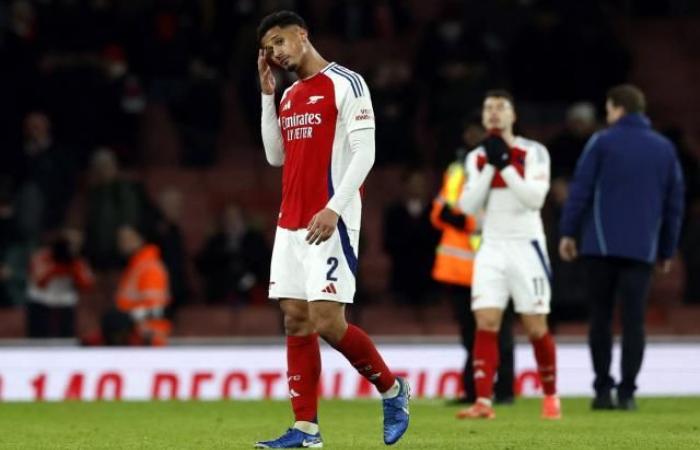 Two weeks of absence for Arsenal defender William Saliba, affected by hamstring